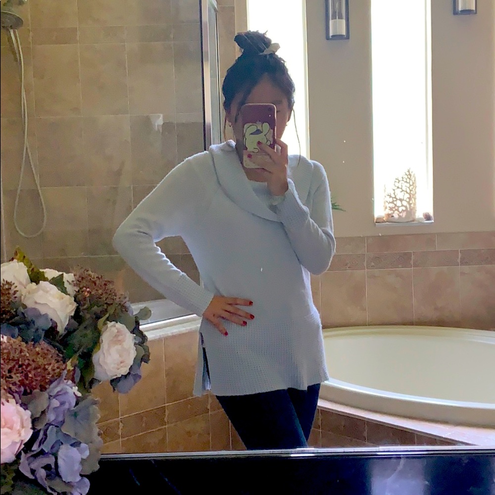 Super Soft Light Blue Knit Sweater